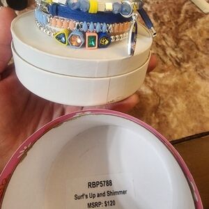 Surf's Up And Shimmer Colorful Beaded Bracelet Set